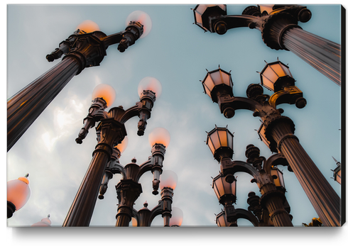 Urban Light LACMA Los Angeles California USA Canvas Print by Timmy333