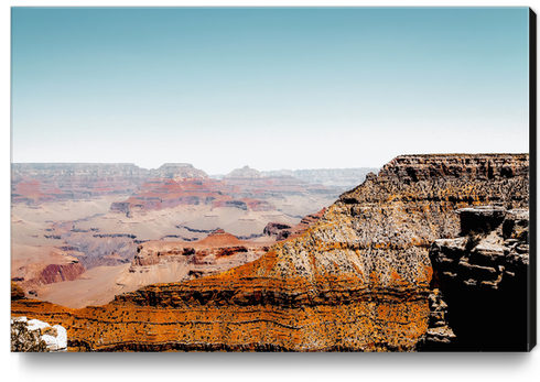 desert with blue sky at Grand Canyon national park, Arizona, USA Canvas Print by Timmy333