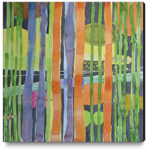 Bamboo Garden Canvas Print by Heidi Capitaine