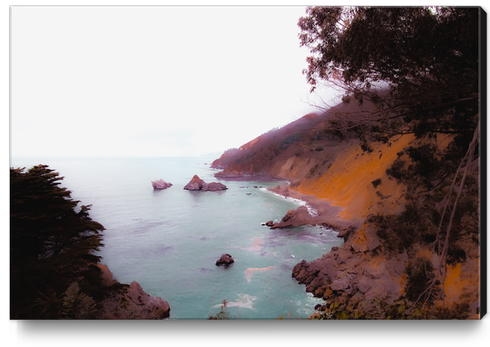 Ocean view at Big Sur, Highway 1, California, USA Canvas Print by Timmy333