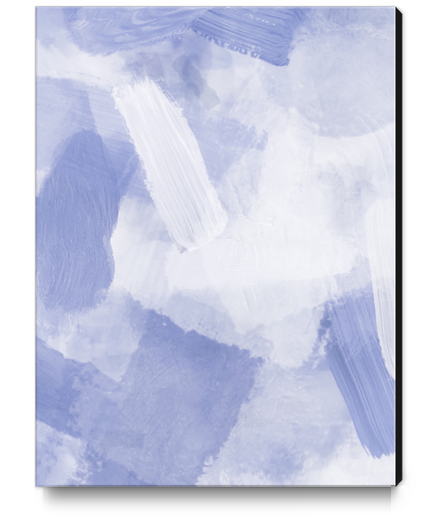 brush painting texture abstract background in grey Canvas Print by Timmy333