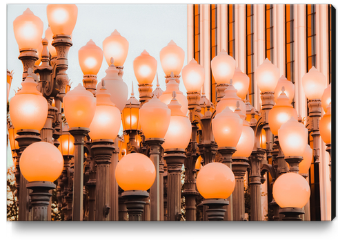 Urban Light LACMA Los Angeles California USA Canvas Print by Timmy333