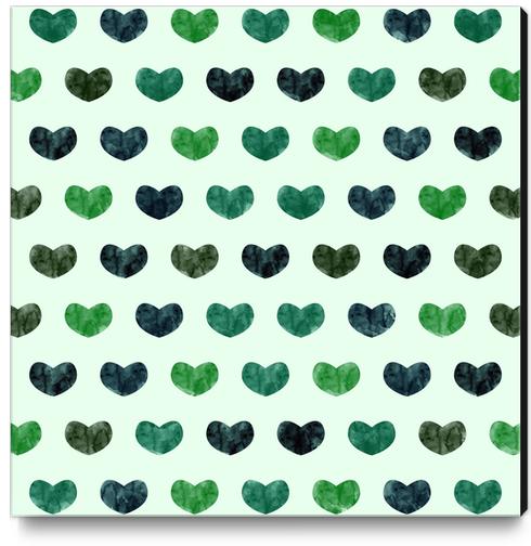 Cute Hearts X 0.2 Canvas Print by Amir Faysal