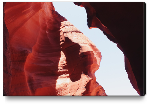 Orange rocks in the desert at Antelope Canyon Arizona USA Canvas Print by Timmy333