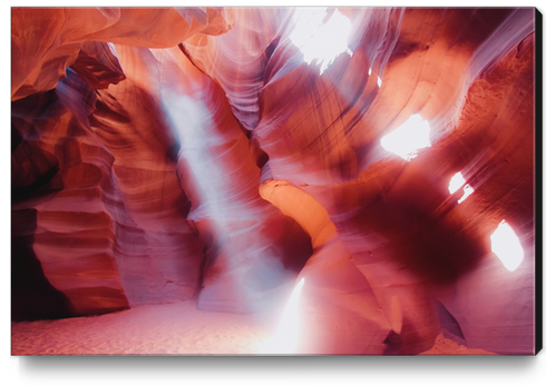 Sandstone cave with sunlight at Antelope Canyon Arizona USA Canvas Print by Timmy333