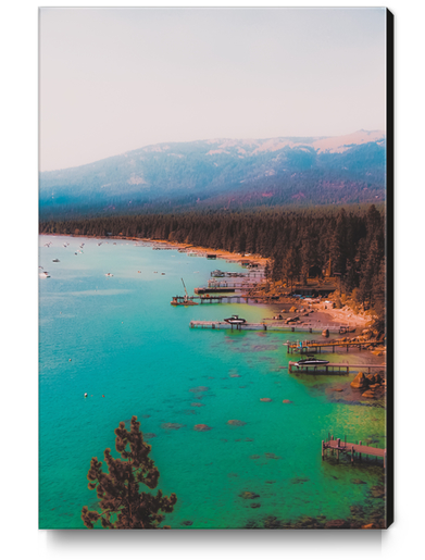 Boats on the lake at Lake Tahoe Nevada USA Canvas Print by Timmy333