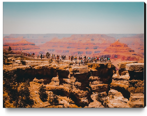 Desert mountain view at Grand Canyon national park Arizona USA Canvas Print by Timmy333