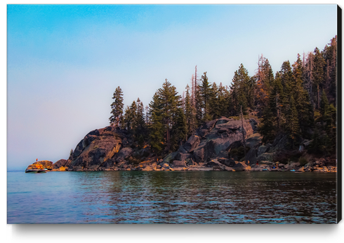 beautiful scenic at Emerald bay Lake Tahoe California USA Canvas Print by Timmy333