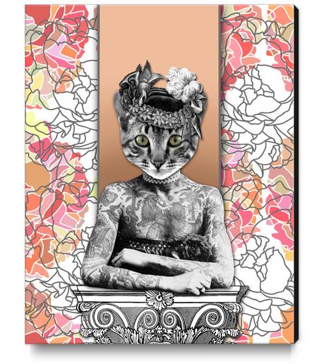 CAT WOMAN Canvas Print by GloriaSanchez