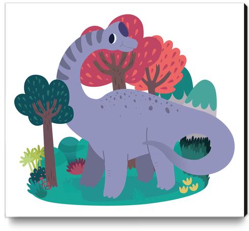 Brachiosaurus Canvas Print by Claire Jayne Stamper