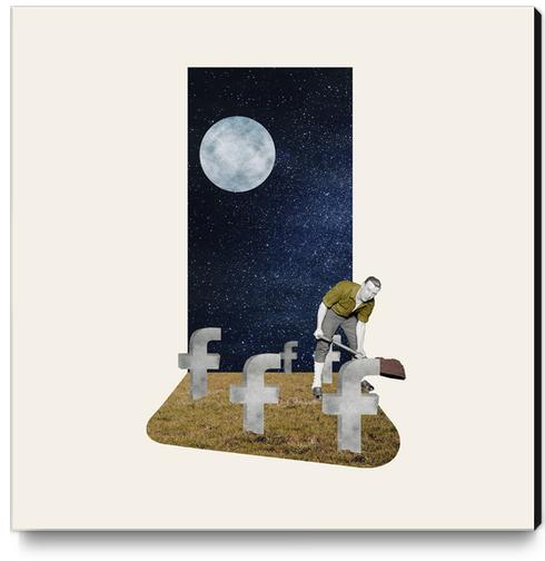 Facebook Canvas Print by Oleg Borodin