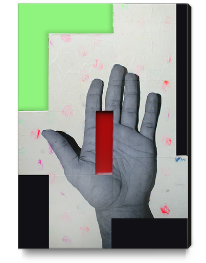 Hand self-portrait Canvas Print by Pierre-Michael Faure