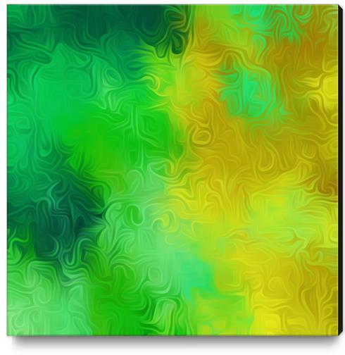 green and yellow painting texture abstract background Canvas Print by Timmy333