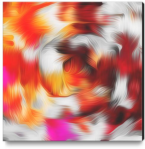 red brown and pink spiral painting abstract texture background Canvas Print by Timmy333