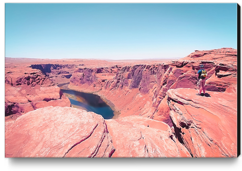 Desert at Horseshoe Bend, Arizona, USA Canvas Print by Timmy333