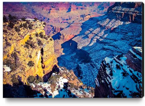 winter light at Grand Canyon national park, USA Canvas Print by Timmy333