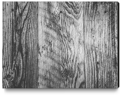 vintage wood texture background in black and white Canvas Print by Timmy333