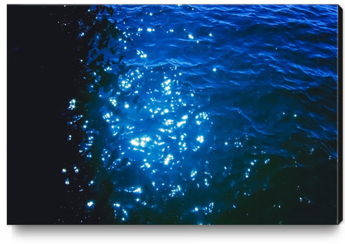 light of the star on the blue water Canvas Print by Timmy333