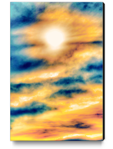 beautiful cloudy sunset sky in summer Canvas Print by Timmy333