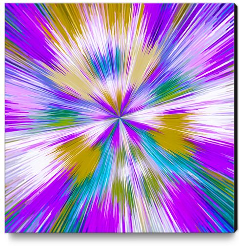 pink purple and yellow line pattern abstract background Canvas Print by Timmy333