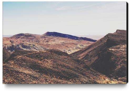 desert and mountain with blue sky in summer Canvas Print by Timmy333