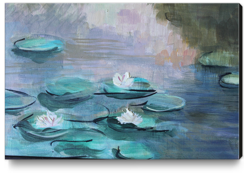 Waterlilies Canvas Print by GiuliaLauren