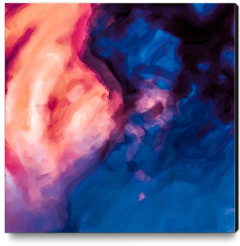 red purple and blue painting texture abstract background Canvas Print by Timmy333