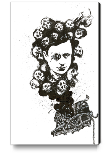 Tristan Tzara. Canvas Print by Aaron Morgan