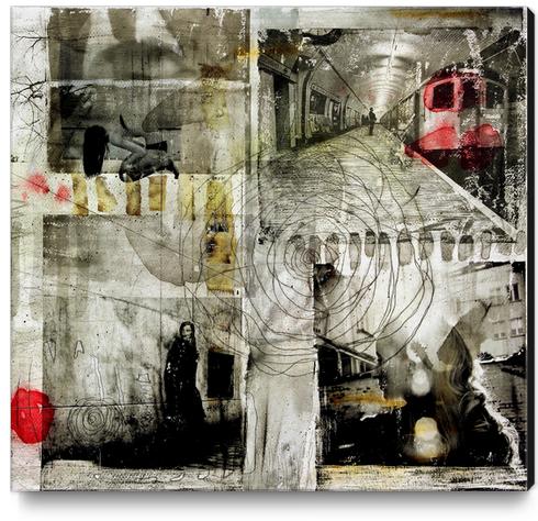 LIVING IN A HEARTACHE Canvas Print by db Waterman