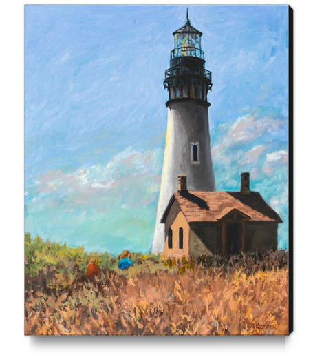 Yaquina Head Lighthouse, Oregon, Newport Canvas Print by DanKeizer