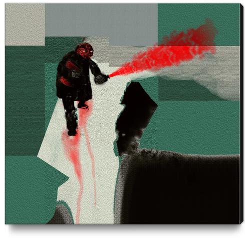 Red Saboteur Canvas Print by rodric valls