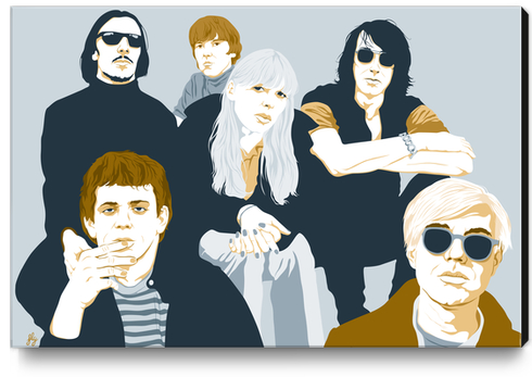 VELVET UNDERGROUND Canvas Print by Francis le Gaucher