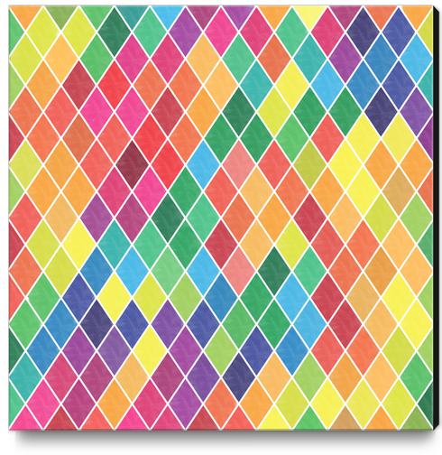 Colorful Geometric  Canvas Print by Amir Faysal