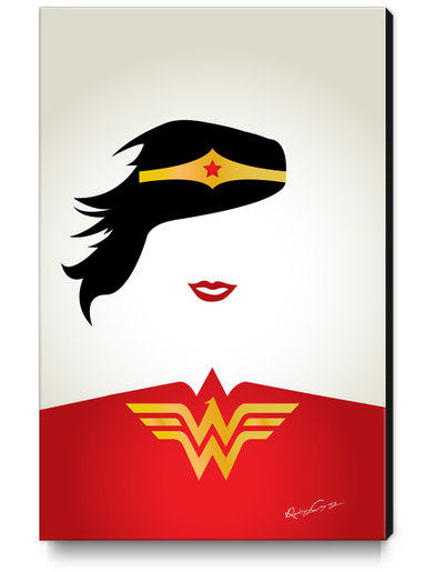 WONDER WOMAN Canvas Print by Roberto Caporilli