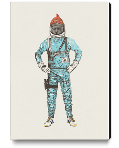 Zissou In Space Canvas Print by Florent Bodart - Speakerine