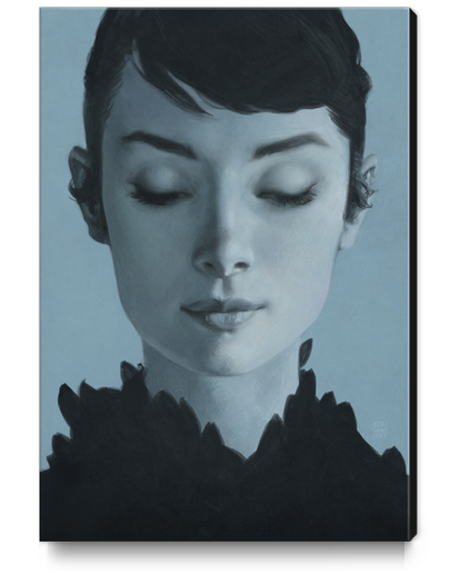 Audrey Canvas Print by yurishwedoff