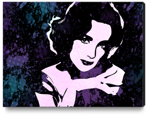 Elizabeth Taylor - Timeless - Pop Art Canvas Print by William Cuccio WCSmack