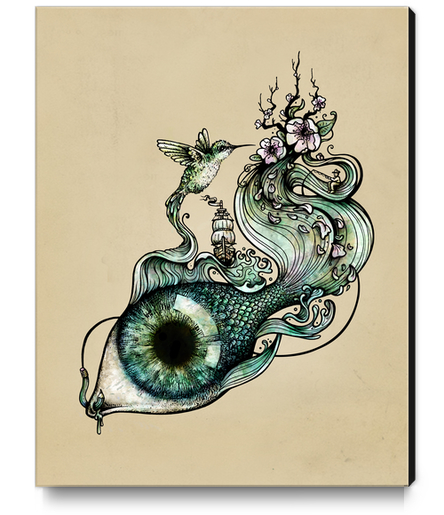 Flowing Inspiration Canvas Print by Enkel Dika