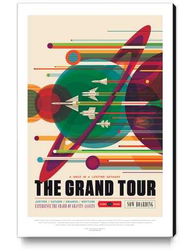 The Grand Tour: A Once in a Lifetime Getaway - NASA JPL Space Tourism Poster Canvas Print by Space Travel