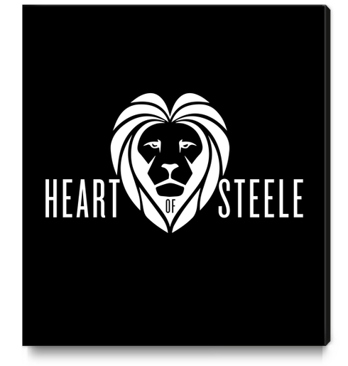 Heart of Steele (White) Canvas Print by bthwing