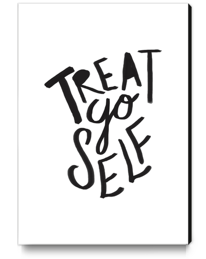 Treat Yo Self Canvas Print by Leah Flores