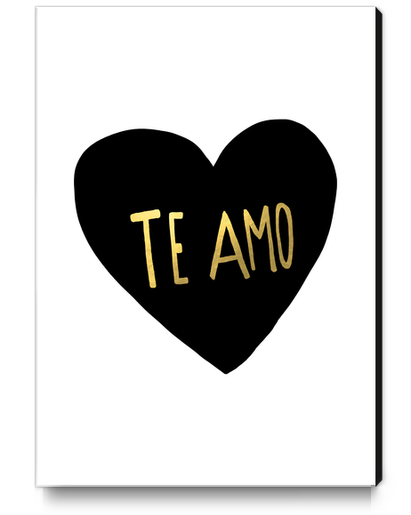 Te Amo Canvas Print by Leah Flores