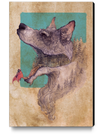 Wolf World Canvas Print by Alice Holleman