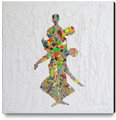 Melting Dance Canvas Print by Pierre-Michael Faure