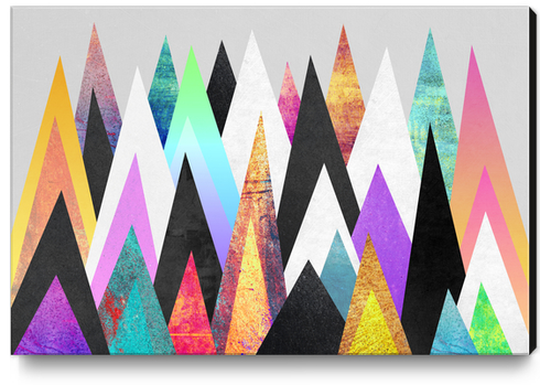 Colorful Peaks Canvas Print by Elisabeth Fredriksson