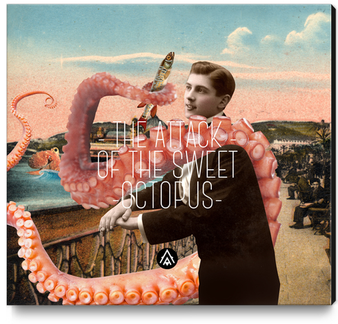 The Attack of the Sweet Octopus Canvas Print by Alfonse