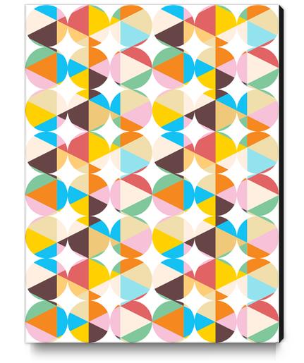 Retro Geometry Canvas Print by Uma Gokhale