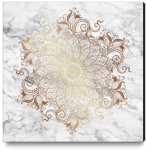 Mandala - Gold Canvas Print by aleibanez