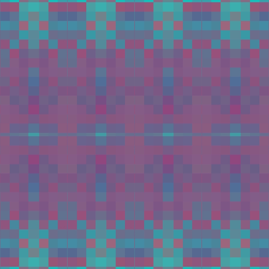 geometric symmetry art pixel square pattern abstract background in purple blue pink by Timmy333