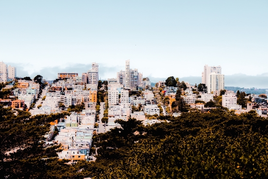 City view with blue sky at San Francisco California USA  by Timmy333